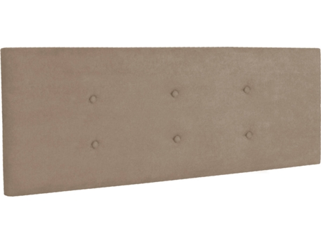 Cabecero DHOME Tapizado (Marrón - Tela - 105 x 5 x 50 cm)
