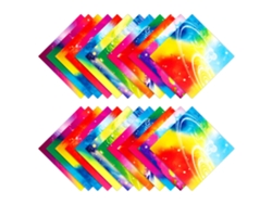 Papel Origami Cielo Estrellado - 100 Hojas, 15x15 cm, Diferentes Colores NEVEANCE