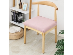 1 paquete de funda protectora extraíble para silla de comedor para el hogar, restaurante-5 # polvo de flor de cerezo-Tamanho padrão LUUCOZK