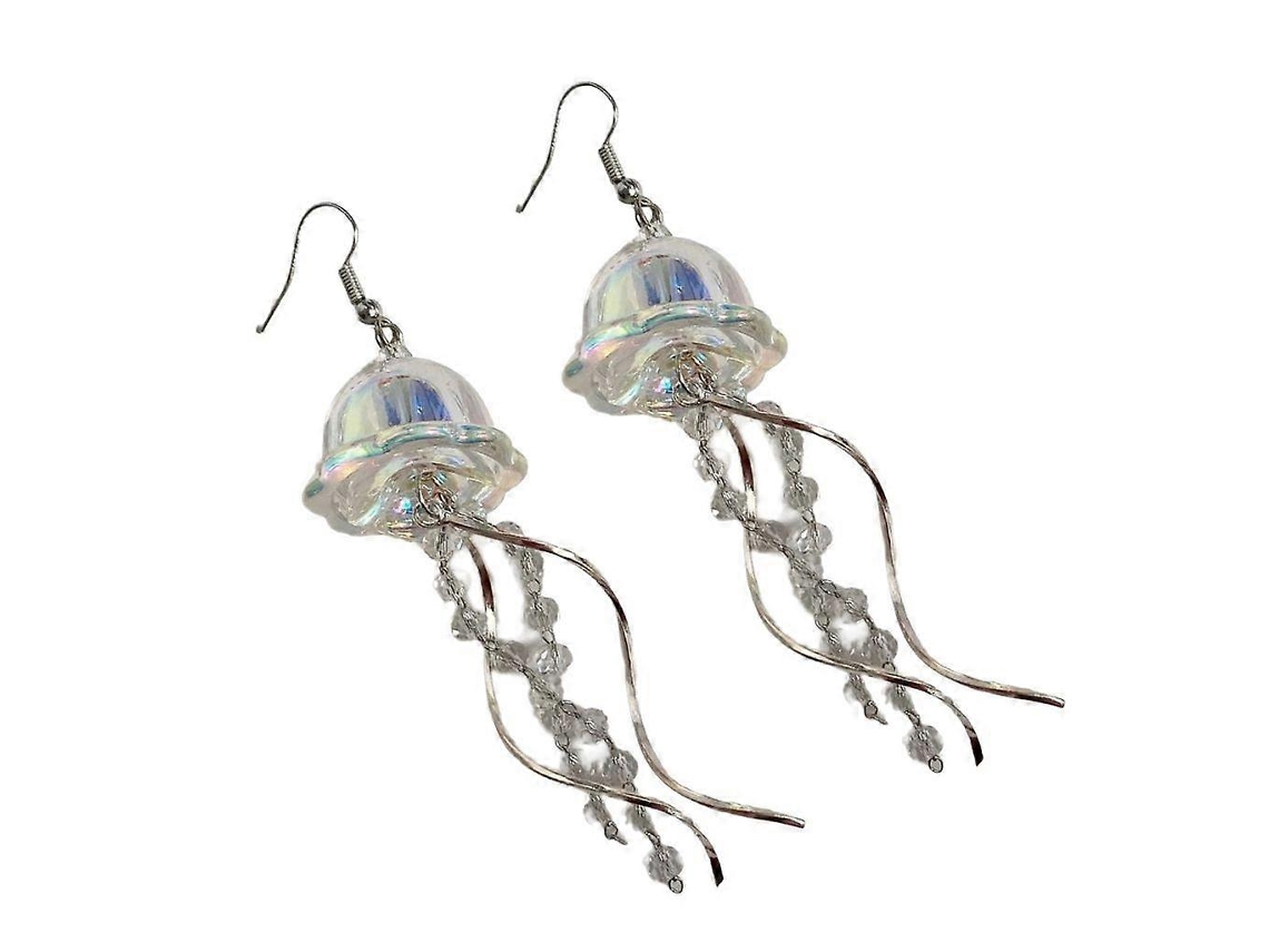 Pendientes de medusa hechos a mano con colgante exclusivo y gancho para la oreja para mujer - Rosewell