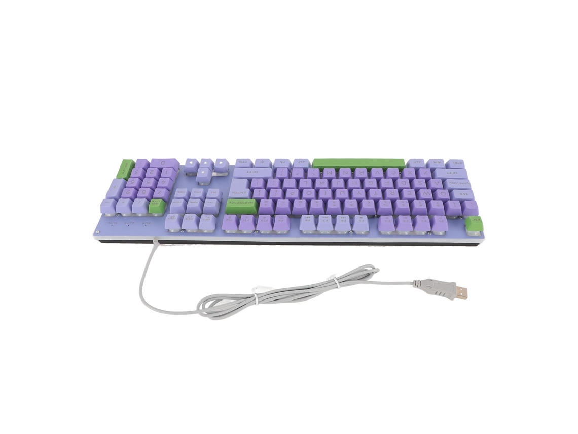 Teclado Gaming Usb Con Iluminación Trasera Cableado De Letra Grande