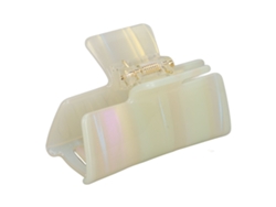 Pinza De Pelo Para Mujeres, Elegante Y Moderna, Agarre Fuerte, Accesorio De Pelo Para Maquillaje Y Fiestas, Color Blanco
