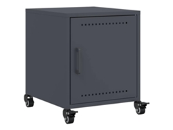 Maison Exclusive - Mesita De Noche Acero Gris Antracita 36x39x43,5 Cm