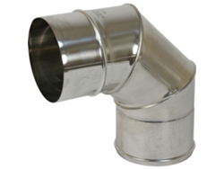 Codo estufa 90º Bofill inoxidable de 120 mm