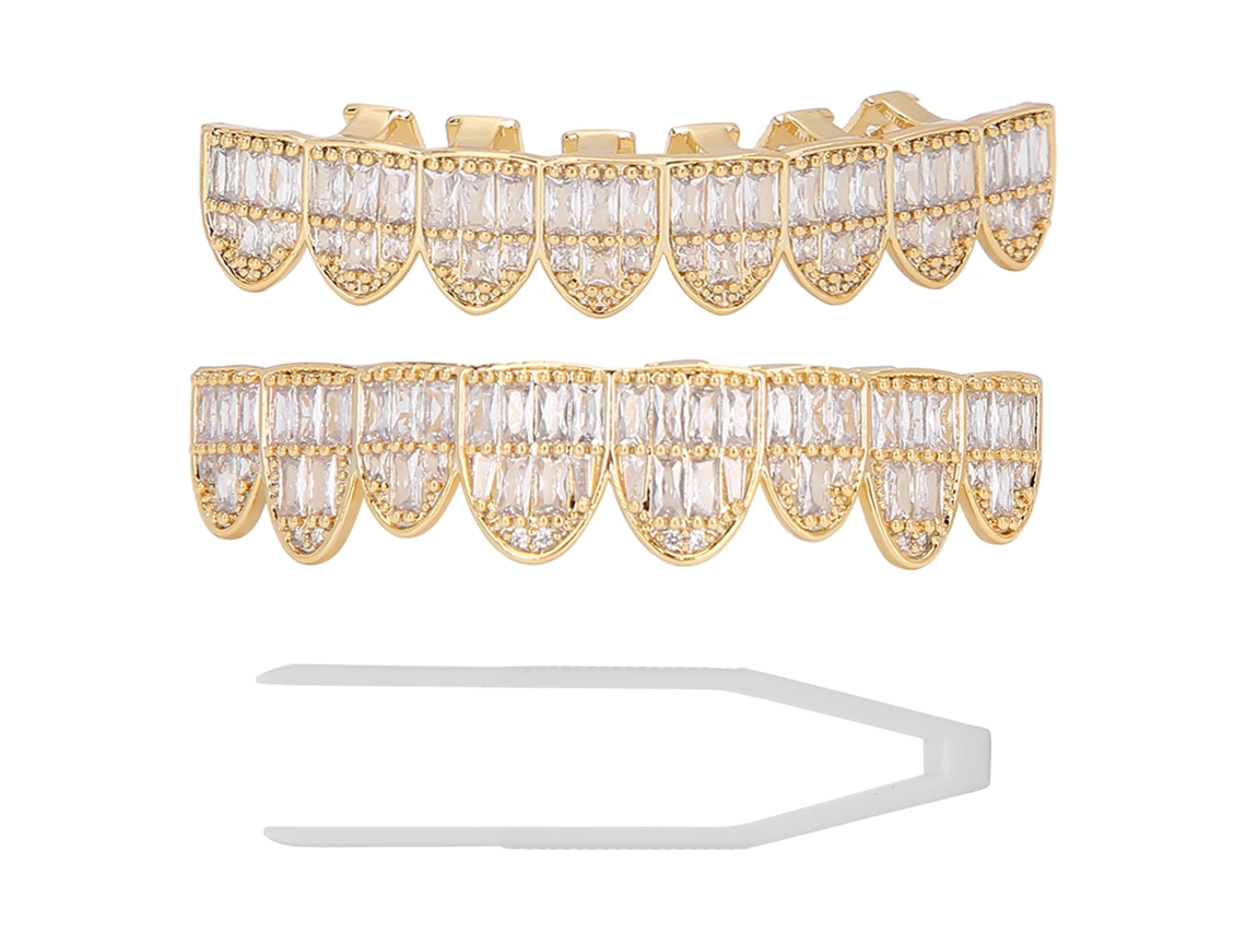 KOFIHETY Juego de Brackets de Metal Moda Joya Decorativa para Dientes Fiesta de Halloween