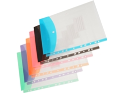Juego De 6 Fundas Expandibles Para Carpetas Tamaño A4, Transparentes E Impermeables Con Cierre A Presión.