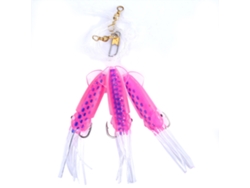 Danu26-señuelo Biónico De Calamar Suave Pliable Fish, Cebo De Pesca Luminoso, 14.5cm Rojo Y Azul Puntos