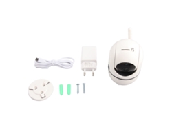 Cámara de seguridad wifi inteligente Full HD de 1080p y 2,4 GHz para interiores, monitorización de bebés y mascotas.
