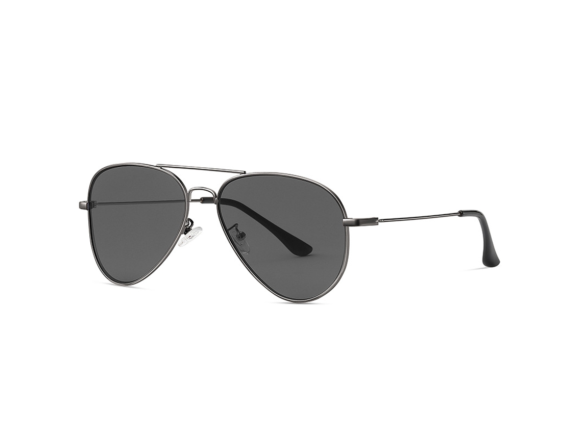 Gafas De Sol De Aviador Cóncavas Para Mujeres Y Hombres, Gafas De Sol De Forma Clásica, Protección Uv400, 2.244 In, Negro Y Gris Chrui