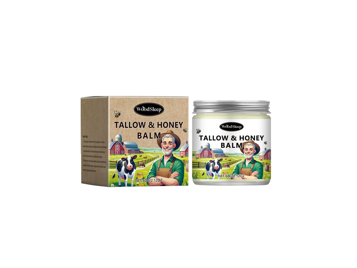 Crema hidratante corporal con manteca de vaca y miel natural.