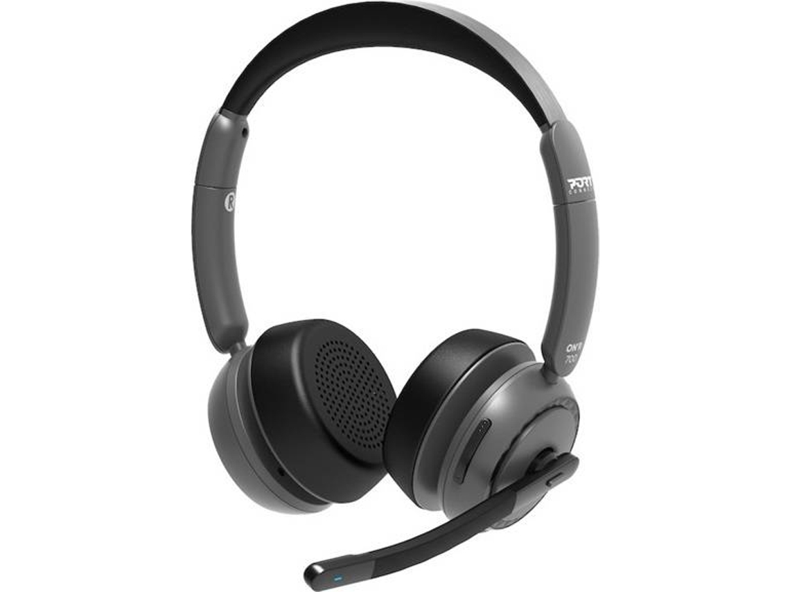 Auriculares PORT PRO ON'R 700 con Soporte y micrófono (Bluetooth - Autonomía de hasta 25 horas - Negro)