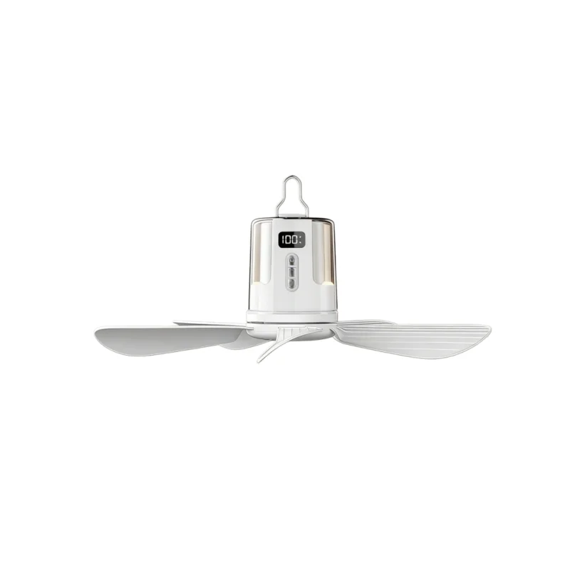 Ventilador De Techo Usb De 10800 Mah, 5 V Cc, Circulador De Aire Con 5 Aspas Desmontables (blanco)