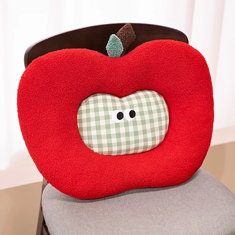 Cojín Decorativo Para Adultos Con Forma De Manzana (malla Verde De 48 Cm), Cómodo.