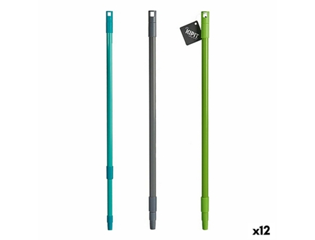 Palo para Escoba Extensible Metal Plástico 120 cm (12 Unidades)