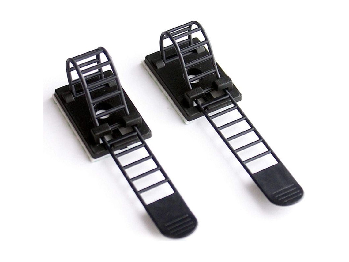 20 Pinzas Autoadhesivas Para El Cabello, Sujetacables, Organizadores De Cables, Estilo R, Flexibles