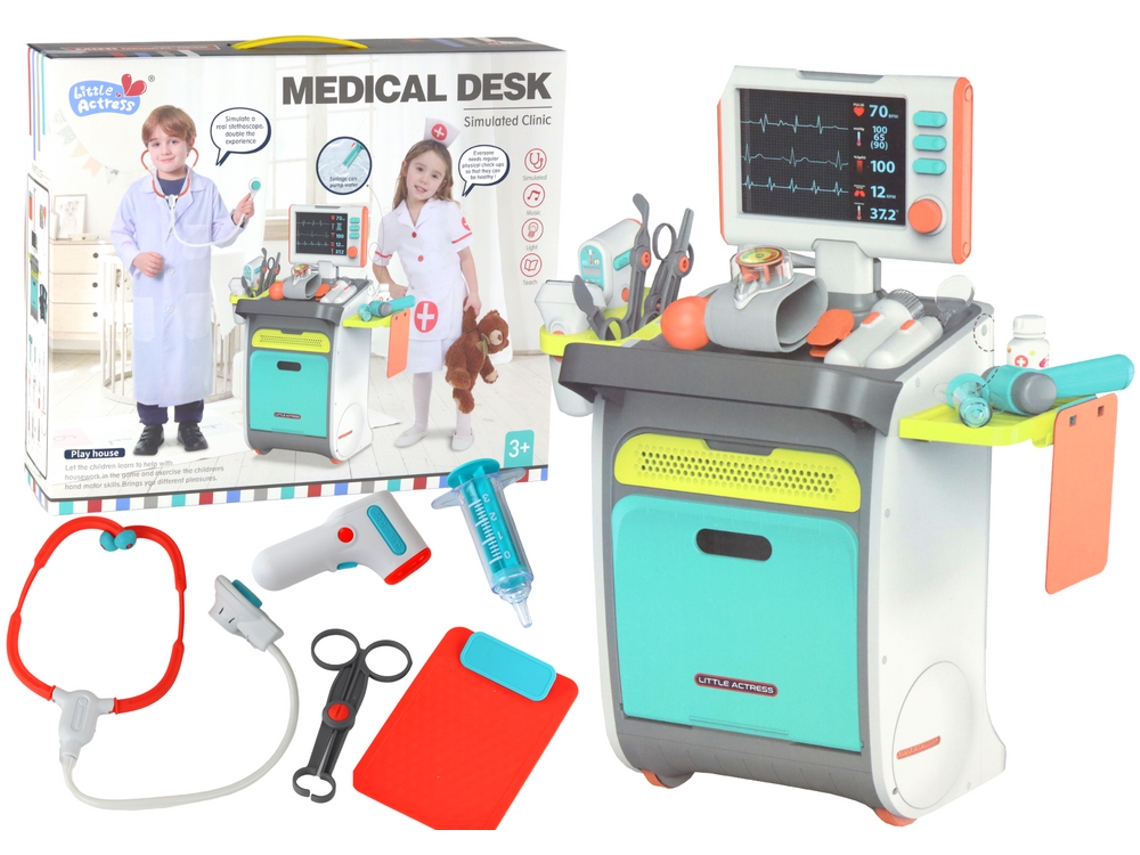 Pequeño kit médico, carrito médico, accesorios de radiografía y ECG B.active