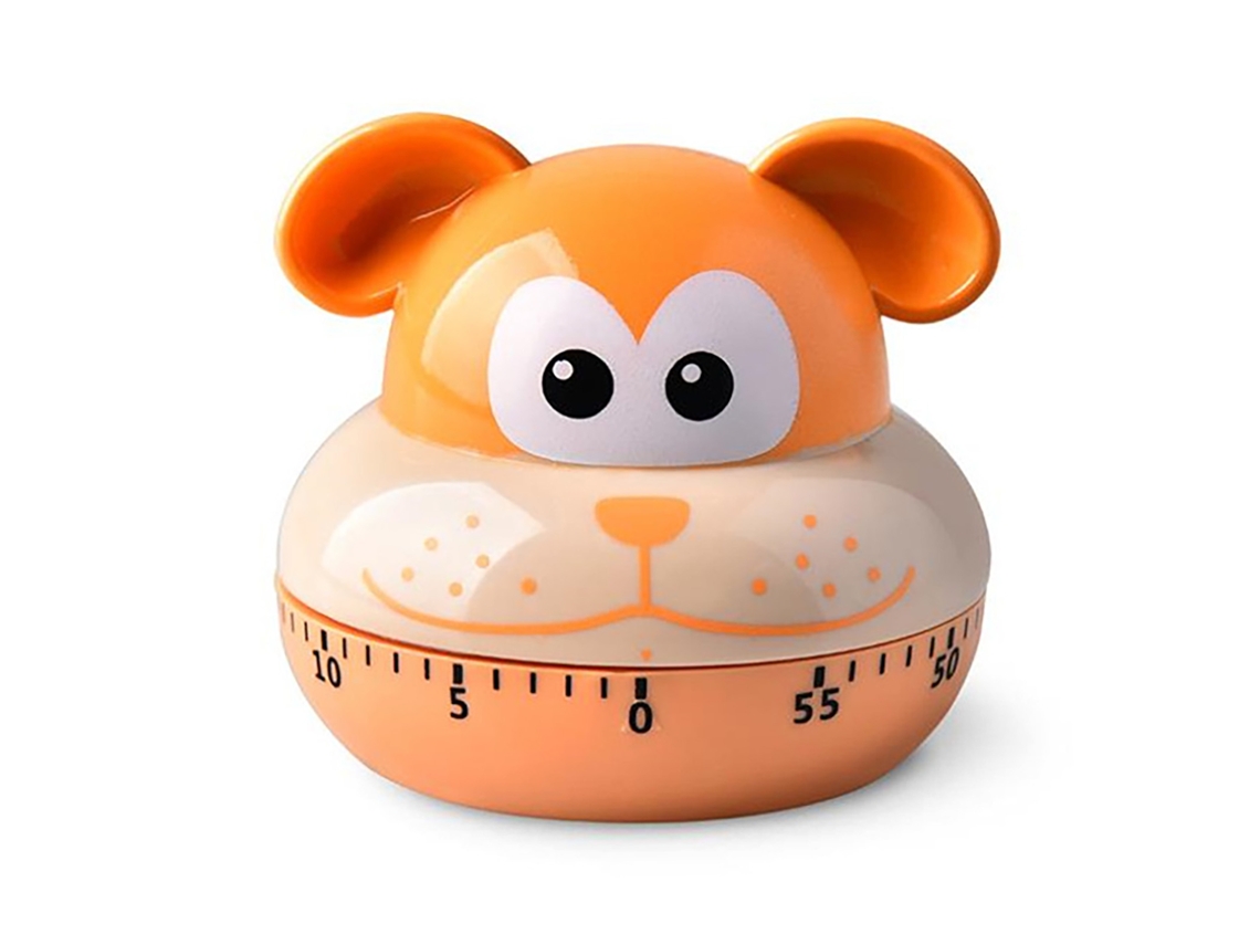 Temporizador Mecánico De Cocina Animal Cartoon Preciso 60 Minutos Manual Para Estudiantes Cachorro