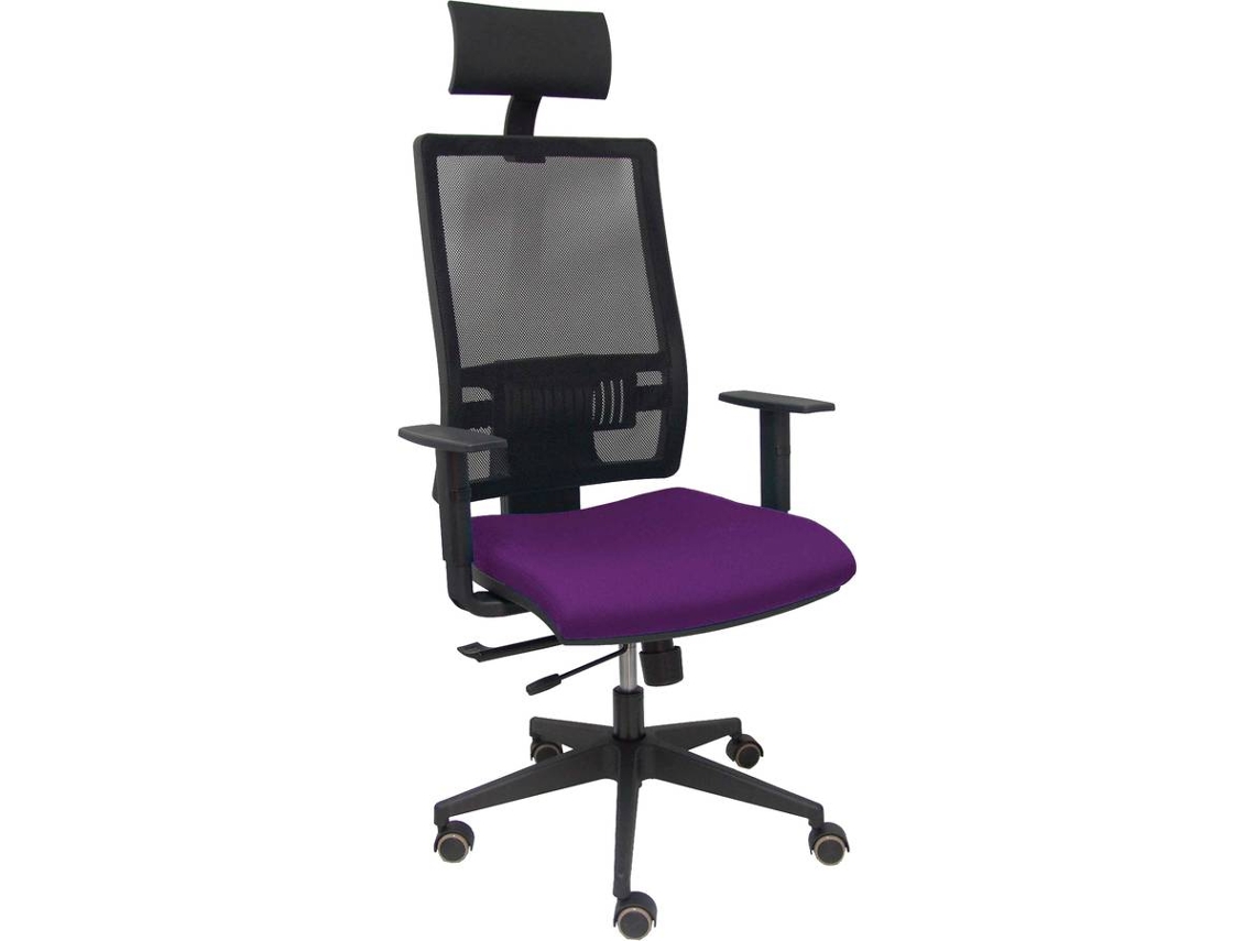 Silla Operativa PYC Horna Cabecero Roxo (Brazos Ajustables - Malla)