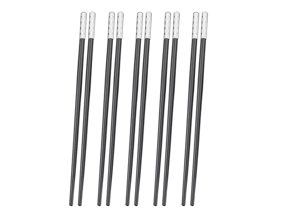 Palillos Reutilizables - Juego de 5 Pares de Fibra de Vidrio JEIIBRZUI