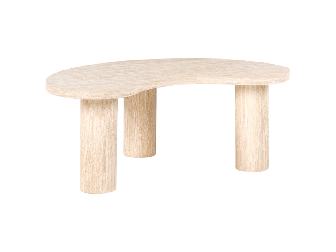 Mesa De Centro Beliani Noma De Mdf Creme 89x52x35