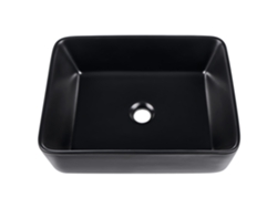 Lavabo BELIANI Travesia de Cerámica Negro 49x38x14