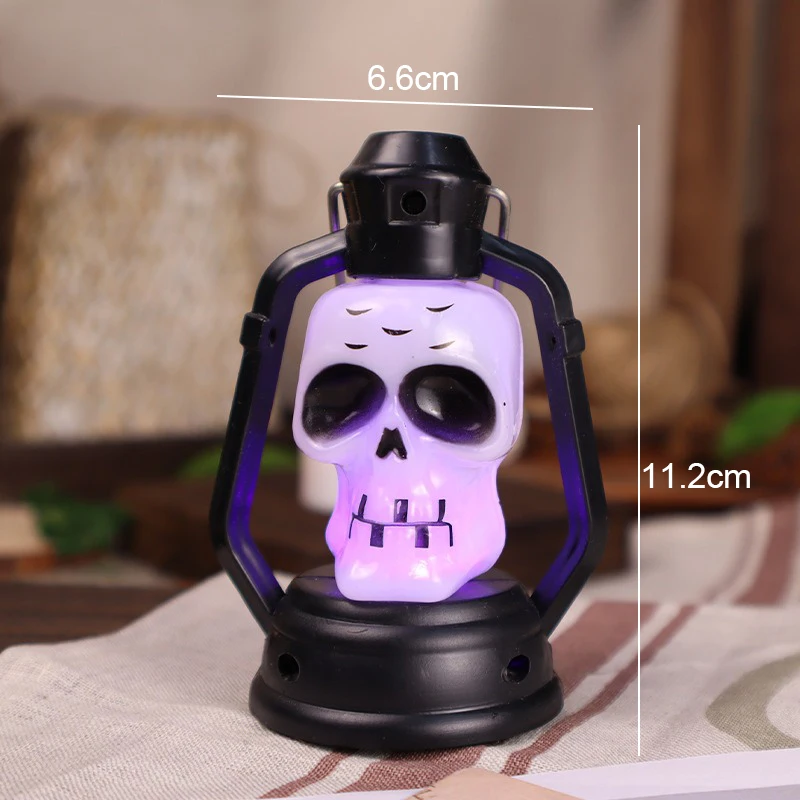 (c) Lámpara de araña LED retro en forma de linterna, alimentada por batería.