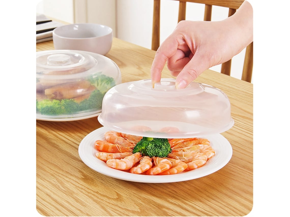 Microwave Cover Transparency Pp Material Food Protection Grab Design Safe Healthy Microwave Splatter Coverextra Large 23cm