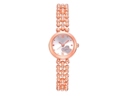 Reloj De Pulsera Práctico Para Mujer Lvpai Con Brazalete De Acero Y Movimiento De Cuarzo (oro Rosa + Oro Blanco)