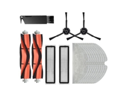 17 piezas de cepillos laterales principales, filtros y paños de fregona compatibles con Dreame L10 Pro D9