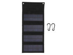 Bolsa Plegable Con Panel Solar Monocristalino Portátil De 40 W Con Usb Para Acampada Al Aire Libre.