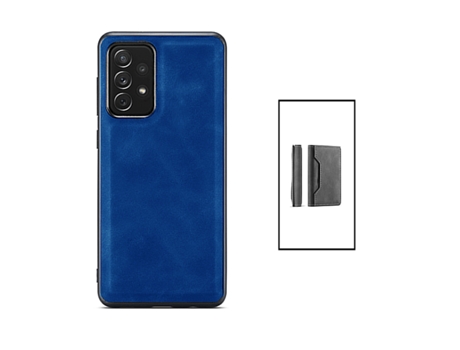 Funda Folio para Samsung Galaxy A52 GIFT4ME Piel Azul