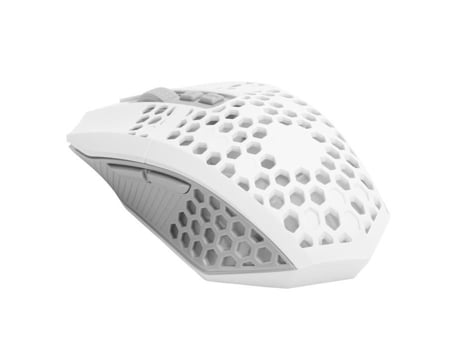HURRISE Ratón De Carga Silencioso Cable De Ratón De Carga Silencioso Rgb Luminoso Juego Hueco 2.4Ghz Teclado De Computadora Blanco