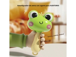 Martillo de arena de plástico para niños con sonido claro y aspecto brillante (rana)