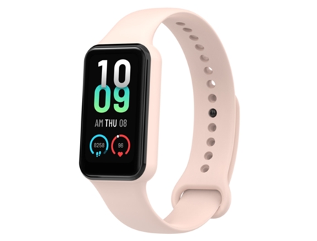 Correa de reloj inteligente para Amazfit Band 7 de silicona (rosa claro)