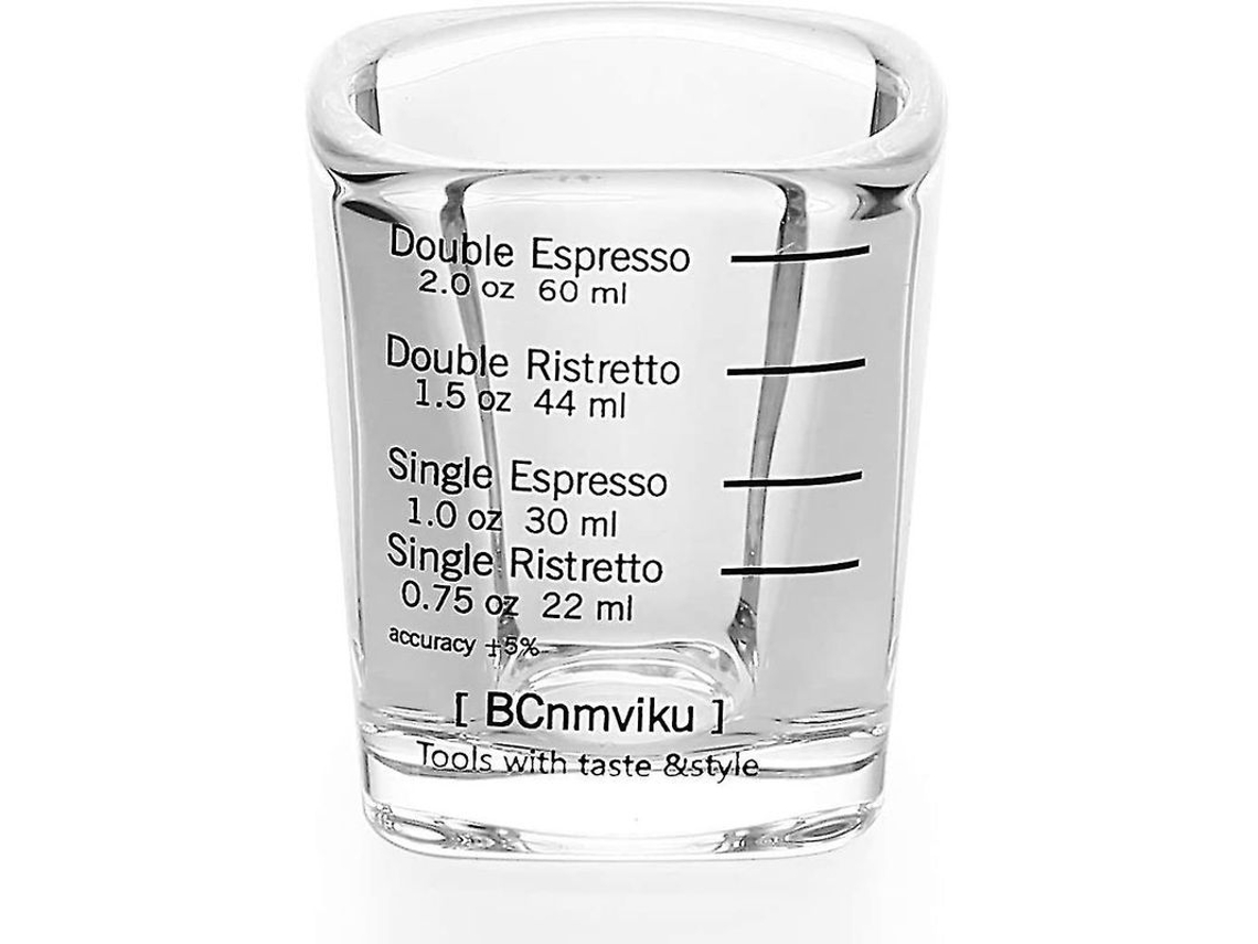 2026-taza Medidora De Café Espresso Vidrio Transparente 60ml Para Baristas Recetas Precisas