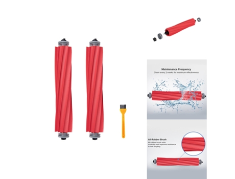 Cepillo principal para piezas de aspiradora robótica Roborock S7, cepillo de rodillo desmontable con cepillo limpio