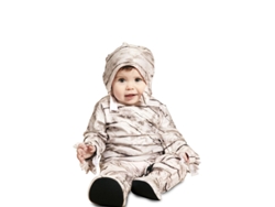Disfraz de Bebé EUROCARNAVALES Momia con Gorro  (6 a 12 meses)