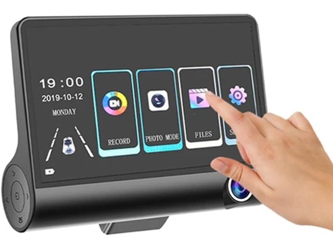 Dvr Para Coche Con Pantalla Táctil De 4 Pulgadas Y Grabación De Vídeo 1080p. Cámara De Salpicadero Para Interior.