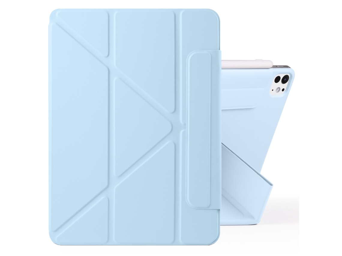 Capa Para Xiaomi Pad 8 Pro 11.2 Polegadas Magnética Destacável Com Design Y-fold E Fecho Magnético Azul Gelo
