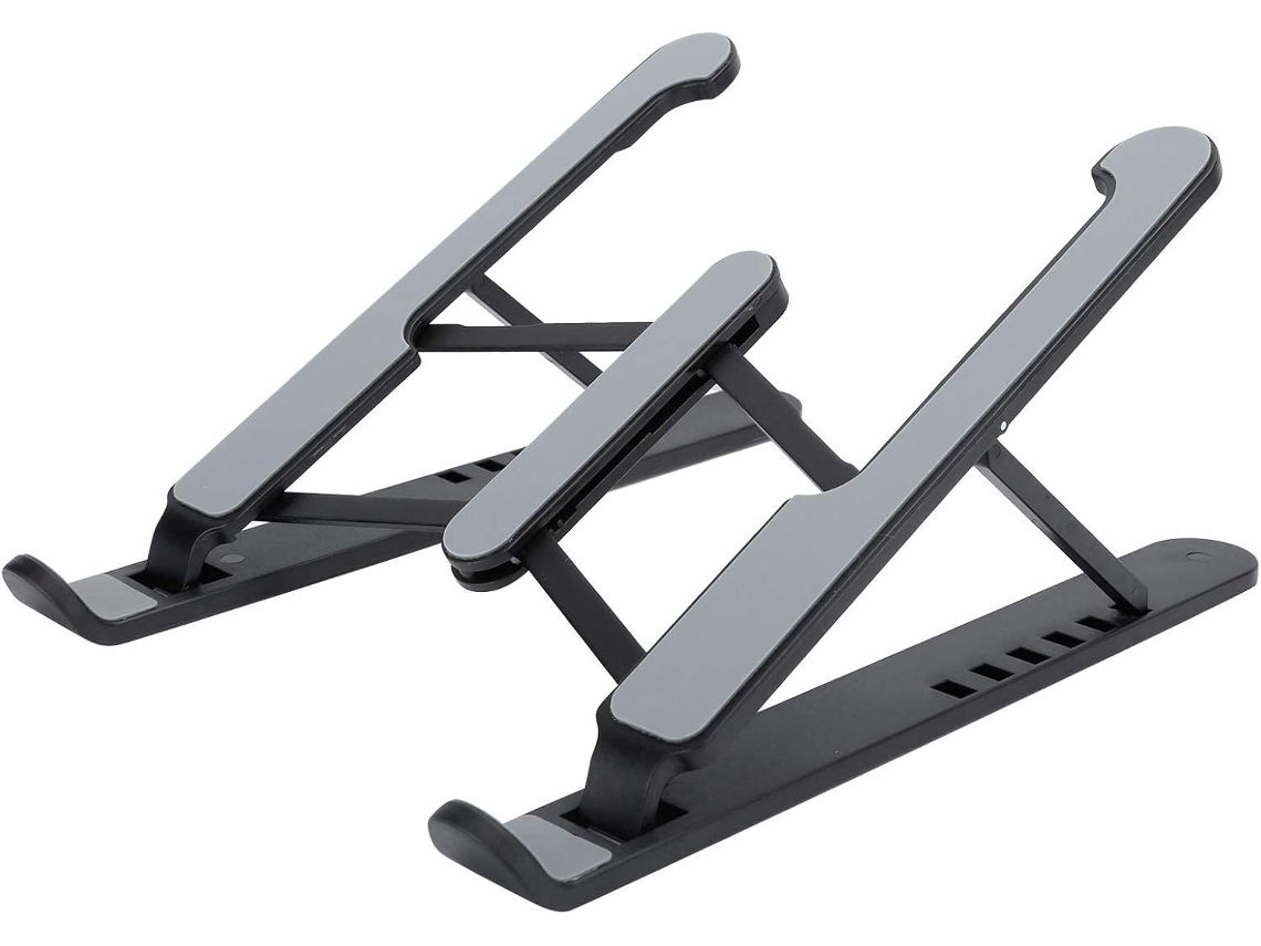 Soporte de escritorio para portátil, ajustable a 18°, fabricado en aleación de aluminio, compatible con portátiles y tabletas. PAPRIKA