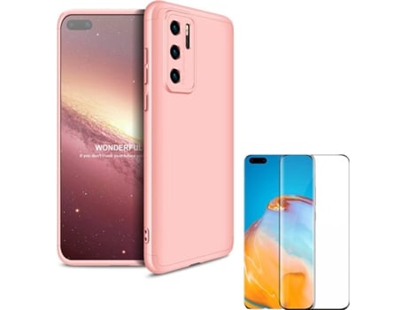 Carcasa y Protector Huawei P40 Pro Slim armor 360º Rosa