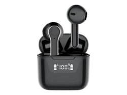 Auriculares Sem Led Horas Yizhood Tecido Bluetooth Azul