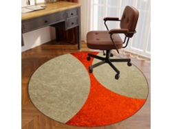Tapete Cadeira Gamer Durável Piso Madeira Parquet Redondo 100 Cm, Cadeiras