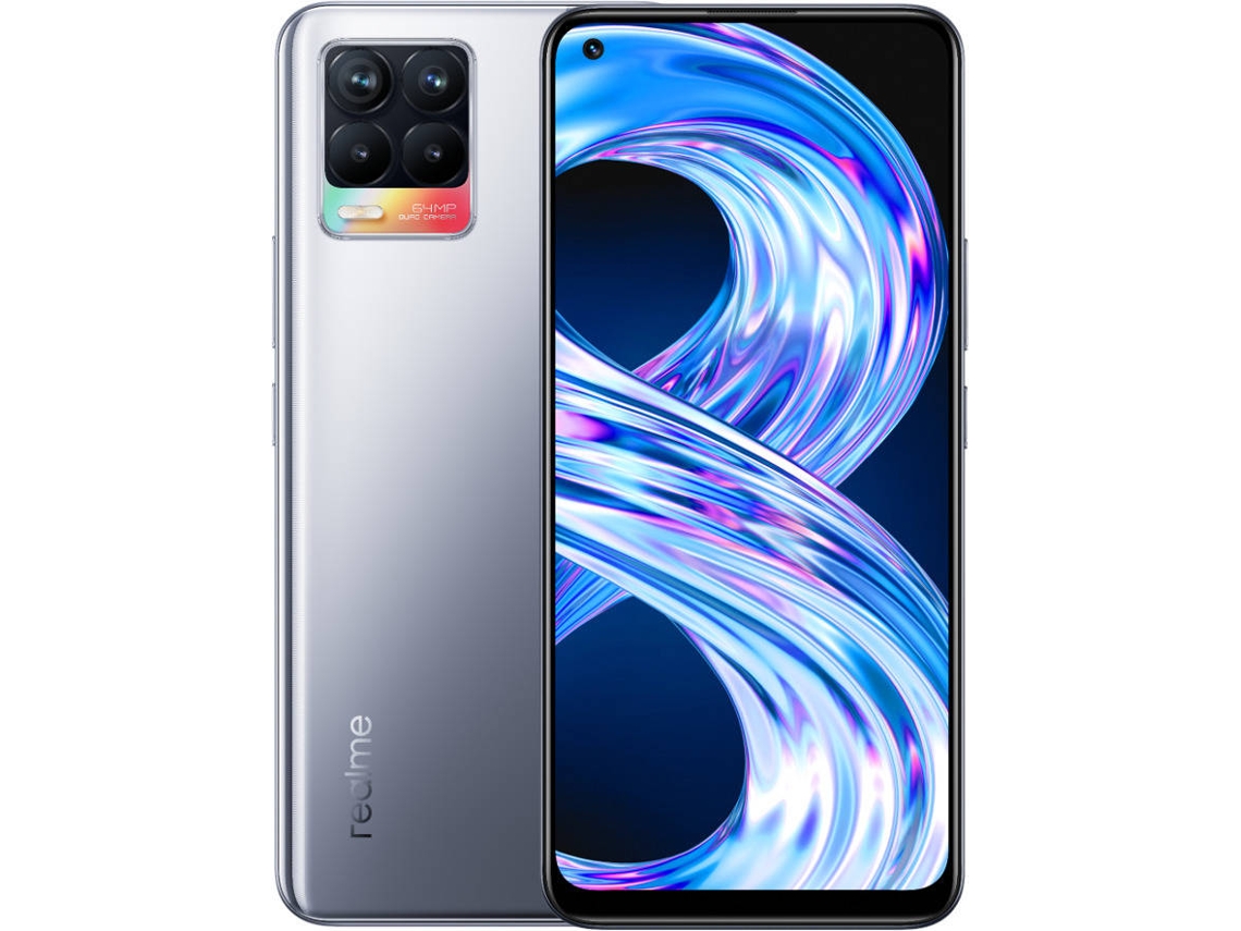 Smartphone REALME 8 (6.43'' - 6 GB - 128 GB - Plata)