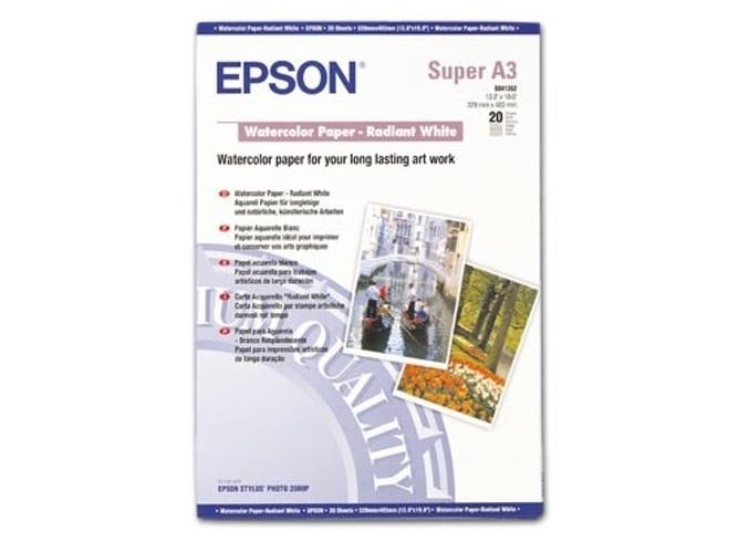 Papel EPSON Acuarela Bl A3