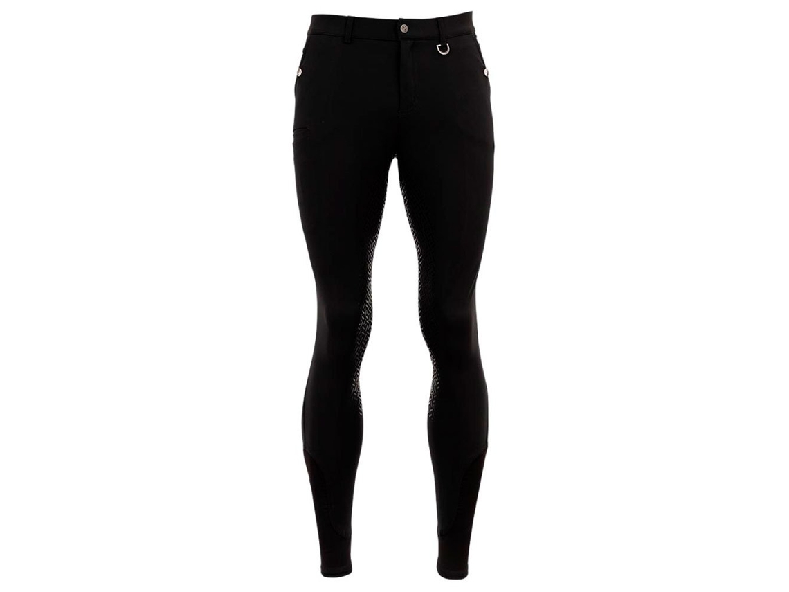 Calça de Montar com Assento de Silicone Maikel Preto 48Br