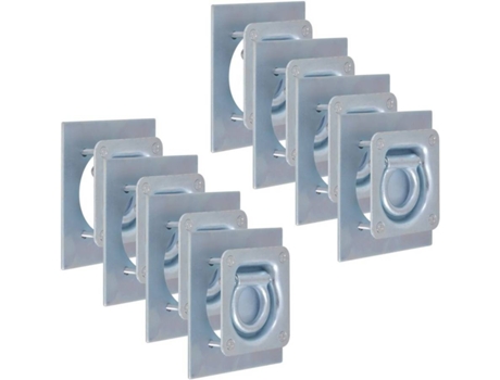 vidaXL Anillos de sujeción de tráiler 8 pzas. acero galvanizado 2000kg