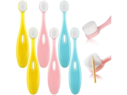 6 Cepillos De Dientes Ultrasuaves Para Encías Sensibles, Limpieza Profunda, Micro-nano Para Niños