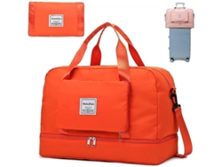 2026-bolsa De Viaje Plegable Knowledee Separación Seco/húmedo Impermeable Gran Capacidad 20-35l Naranja
