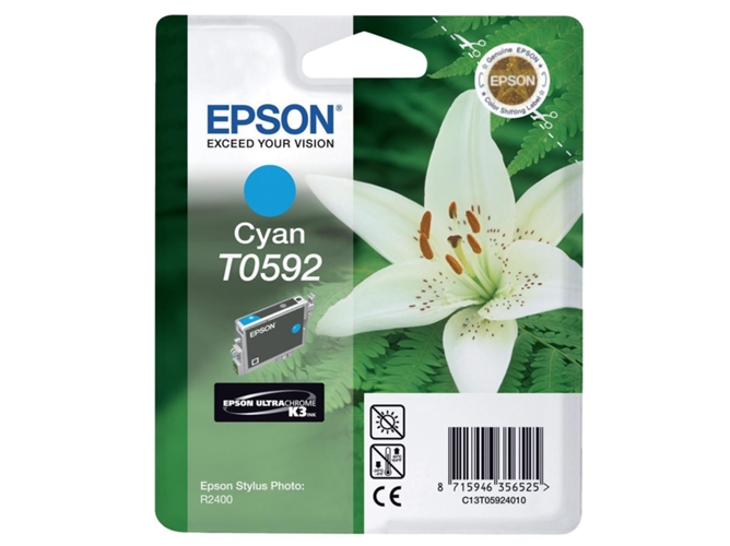 Cartucho EPSON T0592 Ciano (C13T059240 - 450 páginas)